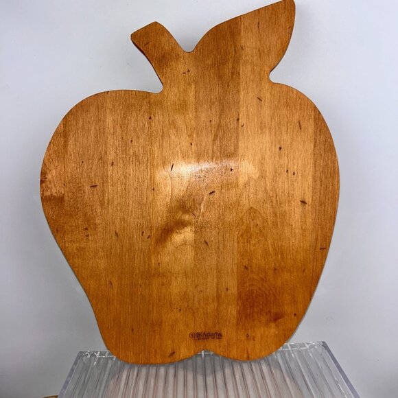 J.K. Adams Vermont Maple Wood Nov Apple 14" Cutting Board USA Farmhouse - Picture 5 of 11